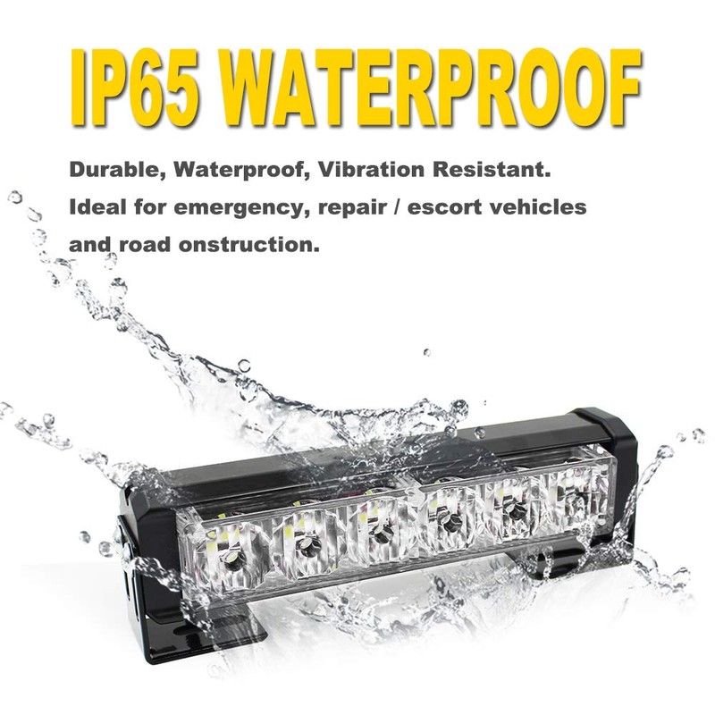 FOXCID 2 X 6 LED 9 Modes Traffic Advisor Emergency