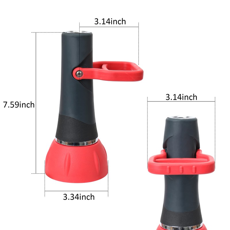 STYDDI High Flow Fireman Style Garden Hose Nozzle, Professional Classic