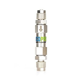 CO2 check valve for aquariums, professional metal, backflow protection