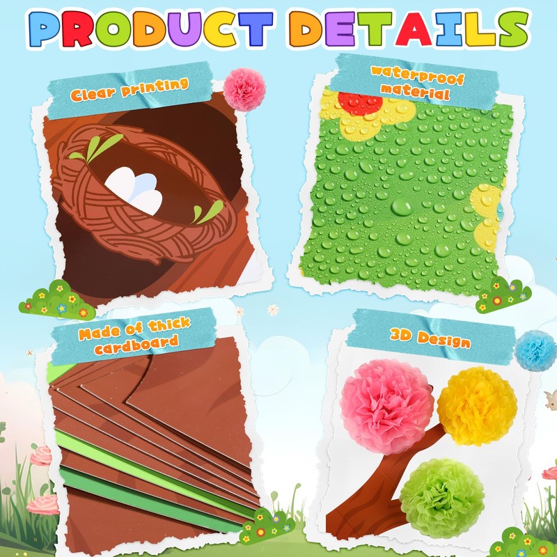 Classroom Tree Bulletin Board Set 3D Tree Classroom Decoration with