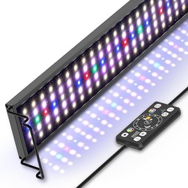 hygger 14 W Aquarium LED Light, Full Spectrum Lighting for Aquariums with 24/7 Day Night Cycle Mode, Automatic On/Off Timer, Adjustable Brightness, 7 Colour Options, for 31-42 cm Freshwater Tank