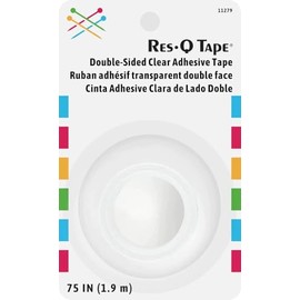 Dritz Res-Q, 2-Yards, Double-Sided Sewing, Care & Repair, Clear Adhesive Tape, White