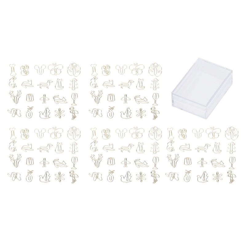 100 Pcs Fancy Paperclips Large Plastic Covered Wire Multi Purpose