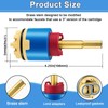 JH02BJ (HL-40) 4.25" Pressure Balance Ceramic Cartridge, Shower Cartridge Replacement,