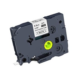 1PCS IDIK HSe-221 Heat Shrink Tubing Label Tape for Brother 8.8mm Black on White for Brother Printer Ribbon Label Tape HS2-221