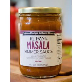 Rupen's Masala - Homestyle Indian Curry Sauce, Vegetarian & Gluten-Free 10oz
