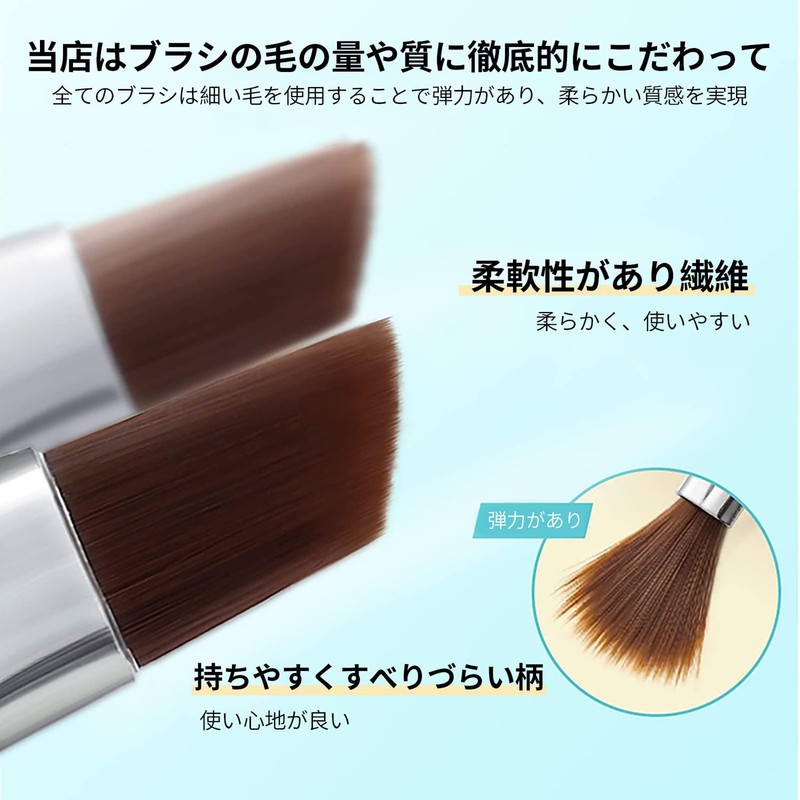 Modelones Nail Brush Set, Nail Brush Set, Gel Nail Brush