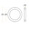 sourcing map Metric Nitrile Rubber O-Rings Seal 13 mm AD