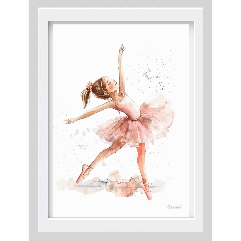 Originalys Ballerinas, 3 x A4 posters, girls' room and baby room