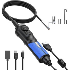 MUCAR E021 USB Endoscope Borescope, 720P Borescope with 6 Adjustable LED Light, Compatible with PC and MUCAR Scanners