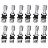 LOYELEY Inside Valve for Wheels, 12 Pieces, Clamp-in Valve, Universal