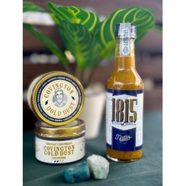 Farmer Nate's 1815 Special Reserve Hot Sauce – Gourmet Indian-Inspired Blend with Ghost Pepper, Chickpeas, Curry & Spices – Small Batch, Bold & Creamy Heat – 5 oz Bottle