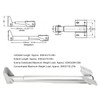 Counter Extension Bracket Rod 260‑430mm Aluminium Alloy Folding Shelf Support