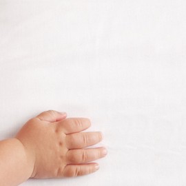 The Little Green Sheep Organic Cotton Single/Junior Fitted Sheet - 90x190cm,White