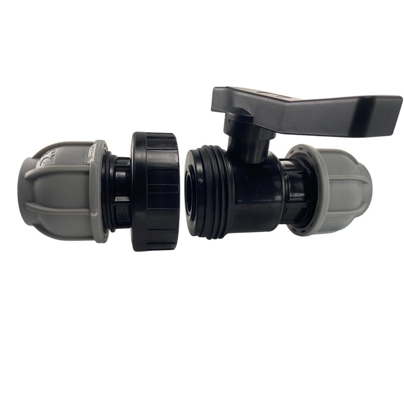 MDPE Water Supply Pipe connectors Flow Valve to Adjust The
