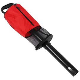 tooloflife Golf Ball Retriever Shag Bag Holds Approximately 60 Balls, Tube Deluxe Portable Ball Picker, Golf Shagger Storage, Balls Collector, Durable, Practical Hop Bag (Red)