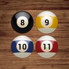 Pool Coasters Set - Luxury Gift Box and 4 Round,