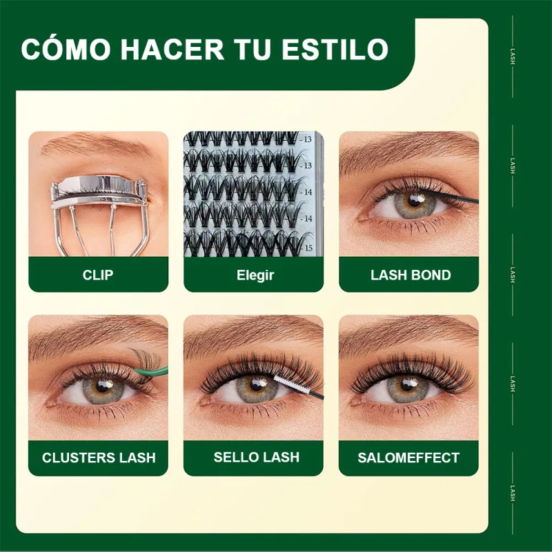 Extensiones De Pestañas 8-16mm 280pcs Naturales Mixtas Jst®