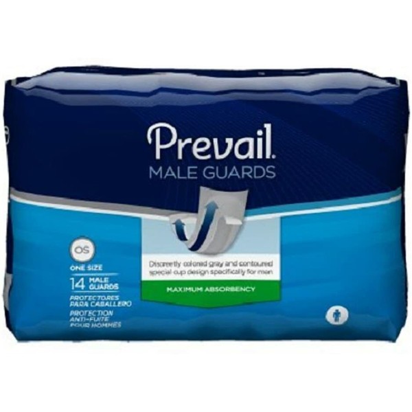 Bladder Control Pad Prevail  Daily Male Guards 12-1/2 Inch