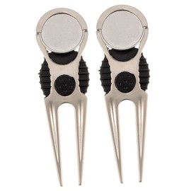 GANAZONO 2pcs Professional Golf Divot Tool Decorative Lawn Repairing Tool Ball Marker for Golf Accessories Durable Design for Maintenance