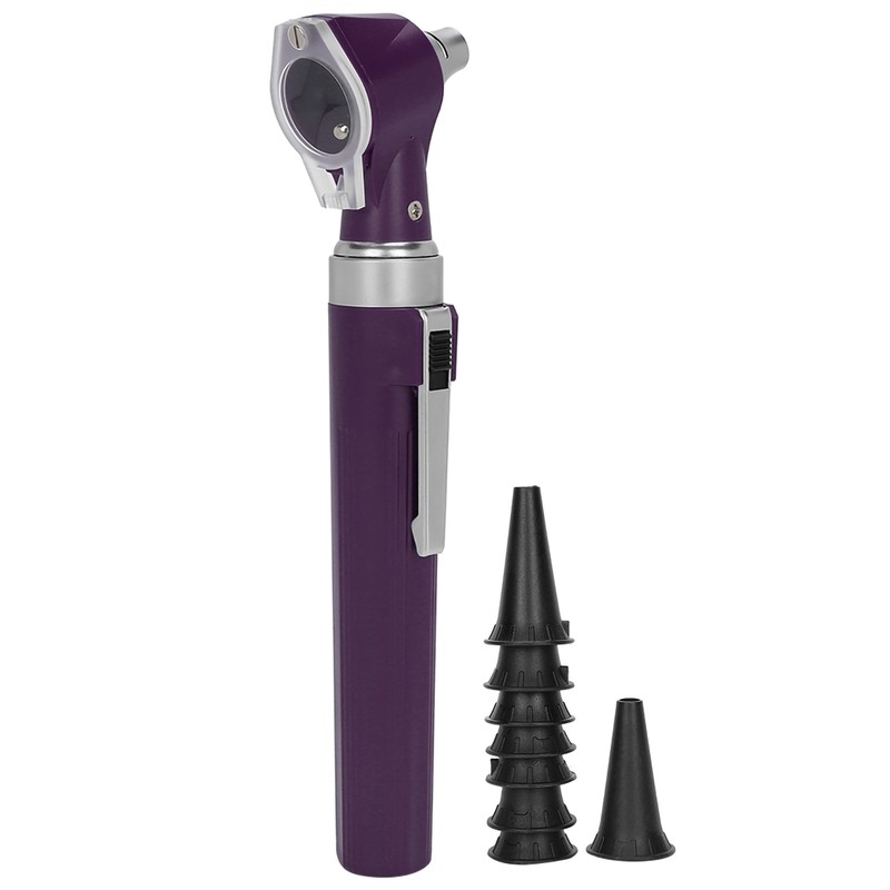 Professional Diagnostic Kit Ear Care Examination Otoscope Eardrum Endoscope SpeculumPurple
