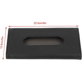 Qiilu Visera para Porta Pañuelos de Coche, Portátil, de Piel Sintética, para Coche, Parasol, Cajas de Pañuelos, Dispensador, Servilleta, Soporte para Toallas de Papel para Camión SUV