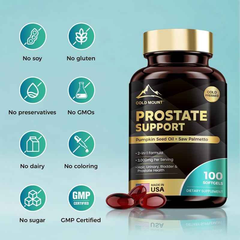 COLD MOUNT Prostate Support - Pumpkin Seed & Saw Palmetto