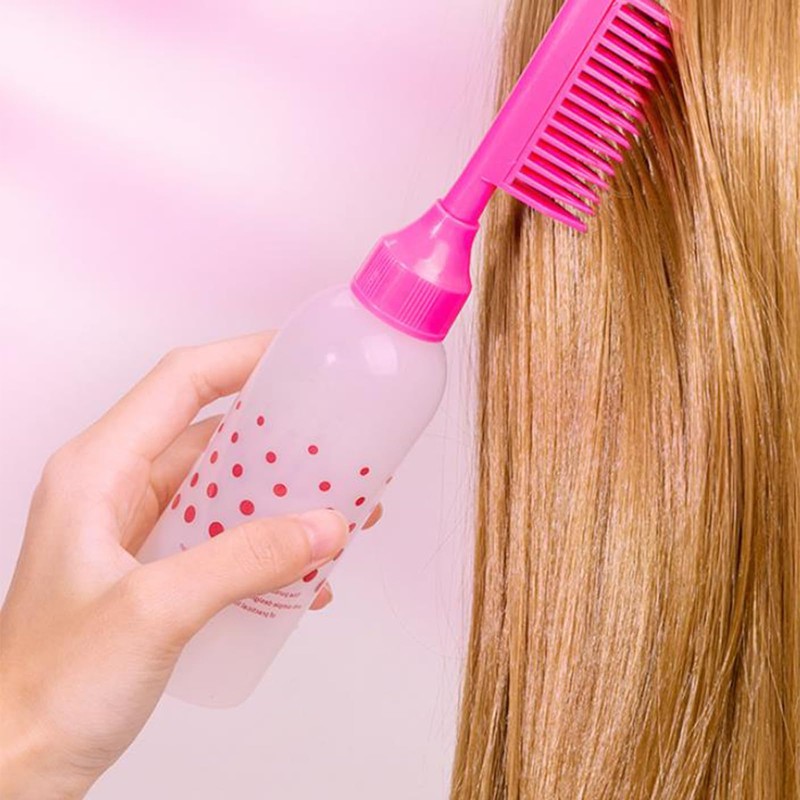 MEELYHOME Professional Hair Dye Comb Empty Bottle with Applicator Comb