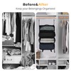 TABITORA Travel Luggage Organizer Hanging Packing Cubes Portable Hanging Shelves
