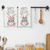 DIELIANHUA 2 x Happy Easter Tea Towels, Happy Easter Tea