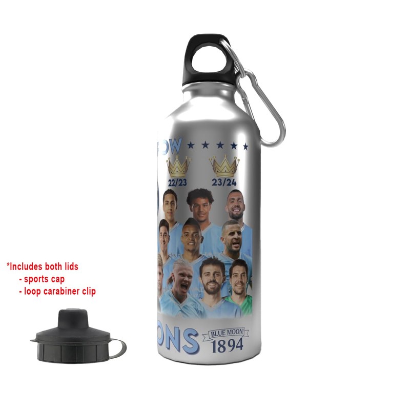 Partisan City League Champions 23/24 Team 2-Lid Aluminium Bottle Silver