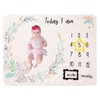 Baby Monthly Milestone Blanket 59x39 Flannel Photo Prop Blanket -