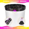 Homifest 8 Gallon Drawstring Trash Bags,80 Count Black