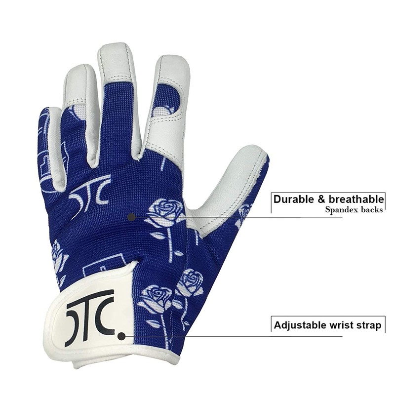 D.C.T Real Leather Goat Skin working gloves (X-Large, Blue)