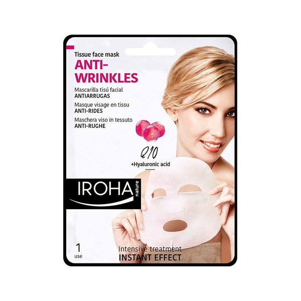 Iroha Nature - Anti-ageing face mask Q10 100% biodegradable