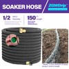 ZGWDrip Soaker Hose 150 FT,1/2 Inch Soaker Garden Hose with