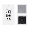 Herdio 5.25Inch Bluetooth Ceiling Speakers+Wall Mount Control Amplifier Receiver