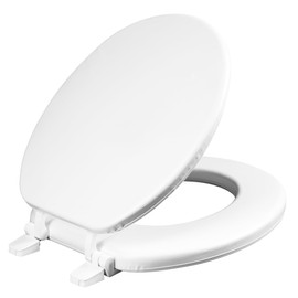 Mayfair 11 000 Economy Soft Cushion Toilet Seat, ROUND, White