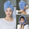 1 Pack Double Layer Microfiber Towel, Hair Turbans for Wet