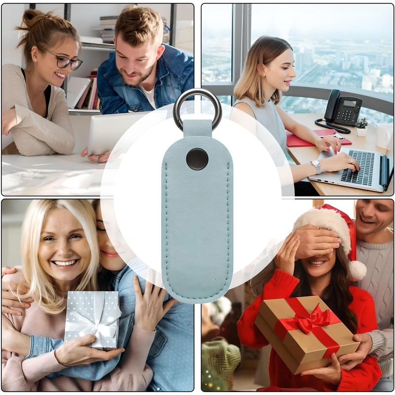 [Vibrly] USB Key Case PU Leather with Key Chain USB