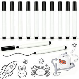 Desing Wish 10 Pezzi 9,2 cm Penne Nere Ricaricabili Compatibile con Macchina Disegno Intelligente Accessorio Disegno Linea Fluida macchina da disegno non inclusa