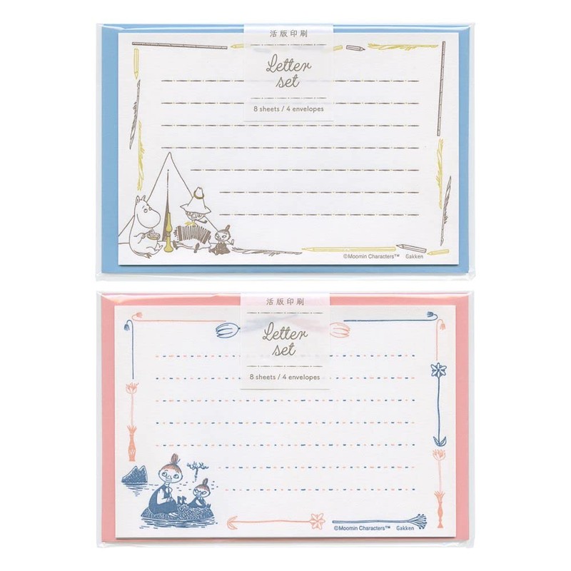 Gakken Staful Moomin Letter Set Letterpress Island D06066