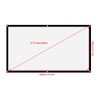 Ejoyous Canvas Projector Outdoor, 16:9 HD Portable Projector Screen Roller