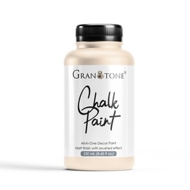 GRANOTONE Chalk Paint for Furniture | Matt-Finish Water-Based Acrylic Paint for Wood, Walls, Metal, Glass, Paper, Fabric Canvas | Maximum Coverage Chalk Paint for Kids & Adults, 120 Ml (DRIFT STONE)