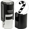 MaxMark Round Self Inking Holiday Stamp - Black Ink -