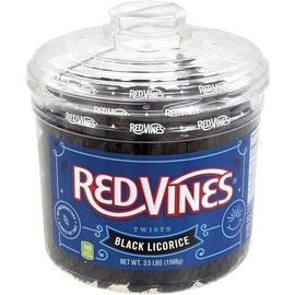 Red Vines Black Licorice Twists (4-Pound Jar)