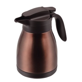 Pearl Metal Tabletop Pot, Table Pot, 1.0 Liters, Stainless Steel, Thermal, Keeps Hot and Cold, Brown, Neo-Isis HB-1565