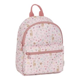 Little Dutch Fairy Garden Children's Backpack with Chest Strap for Children Nursery Floral Deer Pink