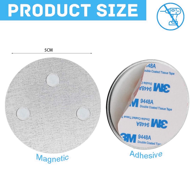 Magnetic Smoke Detector Sticky Pads Magnetic Adhesive Pads 3PCS Magnetic