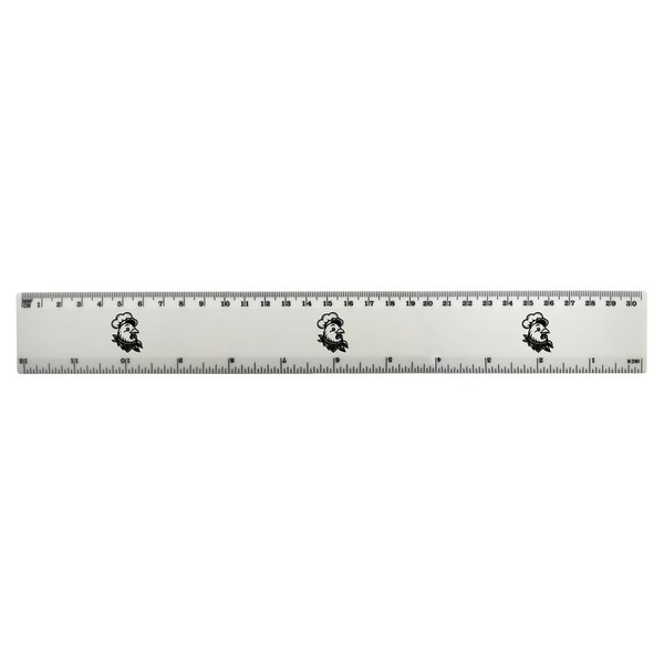 'Chicken Chef' 30cm (12 Inch) White Plastic Ruler (RL00087314)